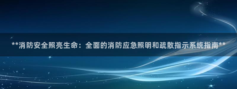 **消防安全照亮生命：全面的消防应急照明和疏散指示系统指南**