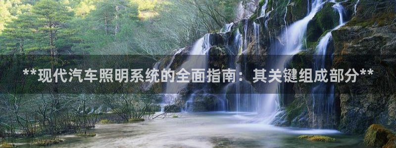 **现代汽车照明系统的全面指南：其关键组成部分**