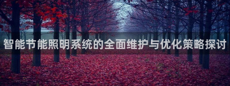 智能节能照明系统的全面维护与优化策略探讨